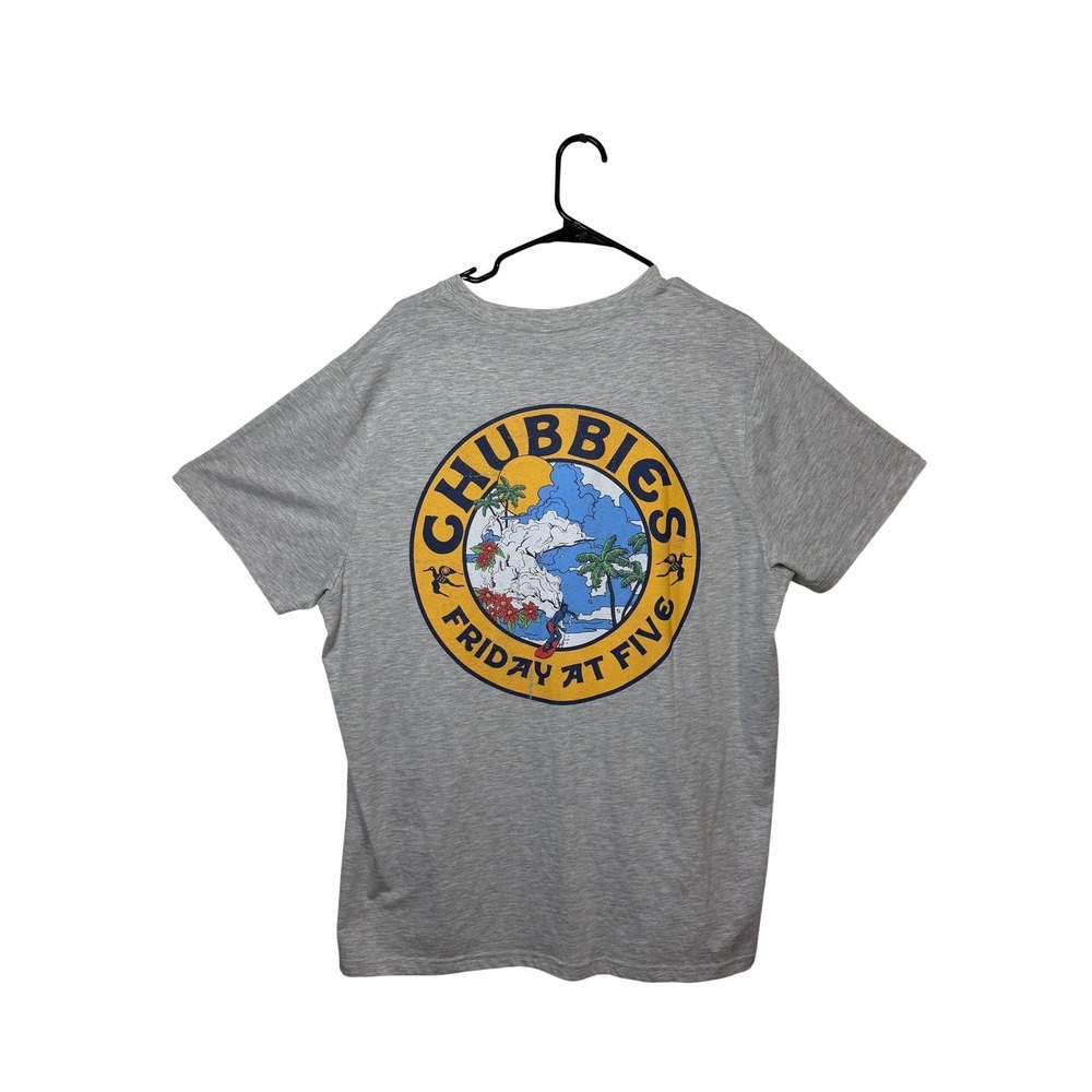 Chubbies Graphic Tee Mens XL Gray Friday At Five Seal of Approva 502253-075 - Picture 9 of 9